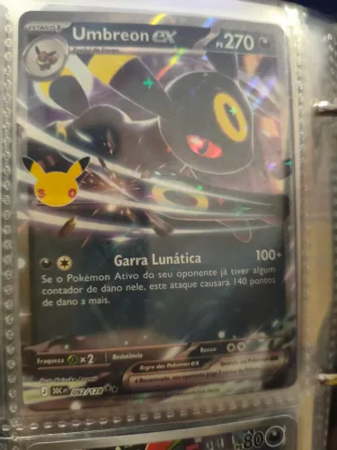 Jirachi e Umbreon ex de 30 anos cartas pokémon 
