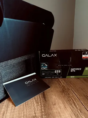 Caixa Original GALAX GeForce GTX 1650 EX Plus 4GB Completa