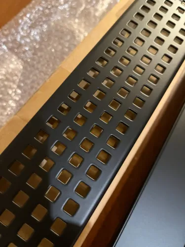 Ralo de banheiro linear em aço inox preto fosco qualidade premium 92cm X 7cm