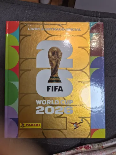 Álbum Copa do Mundo Dourado Capa Dura - Novo e Lacrado