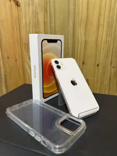 [IMPECÁVEL] iPhone 12 Branco 64GB - Bateria Nova 100% - Caixa e Acessórios