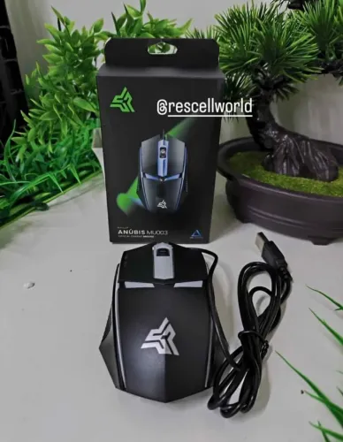Mouse Gamer Anubis com fio.