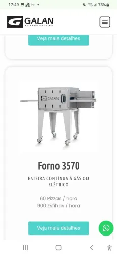 FORNO SE ESTEIRA PARA ASSAR PIZZA