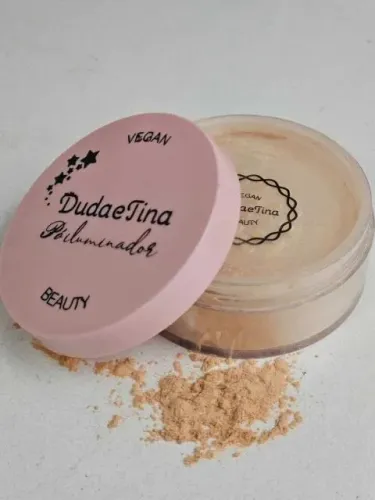 Pó Solto Iluminador Vegano Duda & Tina Beauty Capuccino Glow 10g