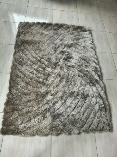 Tapete felpudo 1,90 x 1,40 m - Bege <br>