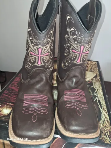 Bota texana infantil menina número 32