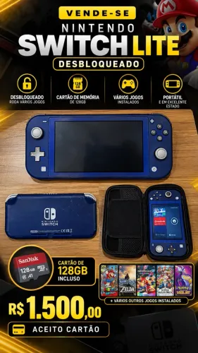 Nintendo Switch lite desbloqueado
