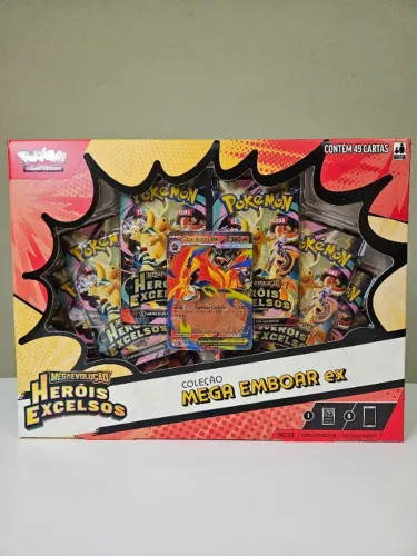 Box Pokémon ME02.5 Coleção Mega Emboar EX