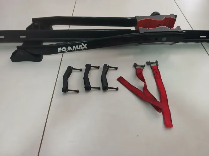 SUPORTE EQUIMAX BICICLETA BIKE (TRANSBIKE, CALHA) IDEAL P TETO CARRO CAÇAMBA PICK UP 