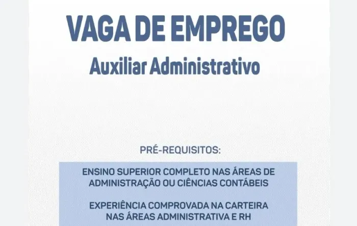 Aux. Administrativo, financeiro, logística