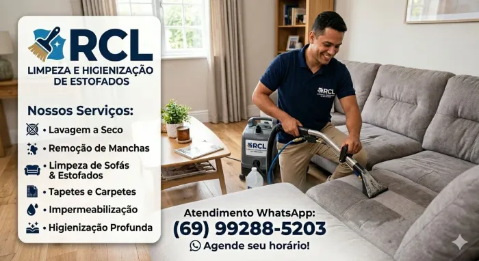 LIMPEZA E HIGIENIZAÇAO DE ESTOFADOS