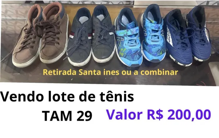 Lote de tênis infantil