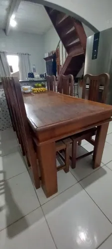 Mesa de angelim 8 lugares