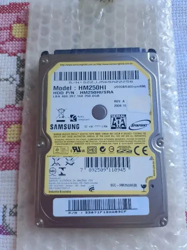 HD NOTEBOOK 250GB SAMSUNG 100%