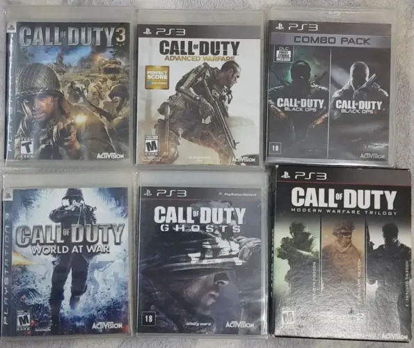Lote 9 jogos call of duty - PS3