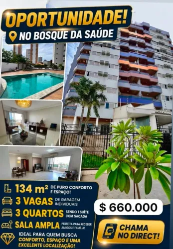 Apartamento no bosque da saúde oportunidade unica