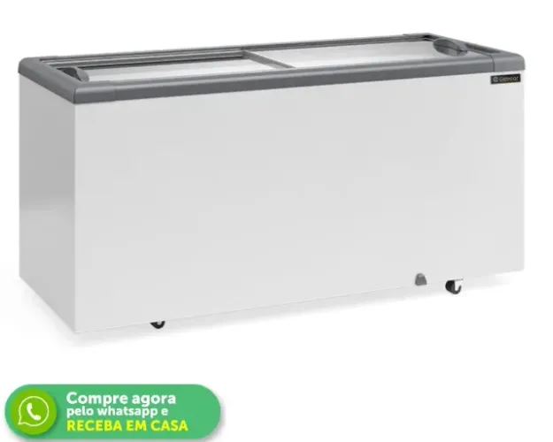 Freezer Horizontal Tampa Cega 500 litros Gelopar