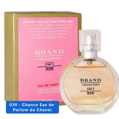 Perfume Brand Collection nº 039 - 25ml Inspiração: Chance Eau de Parfum da Chanel