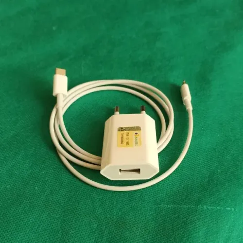 Carregador original IPhone e cabo tipo C - light