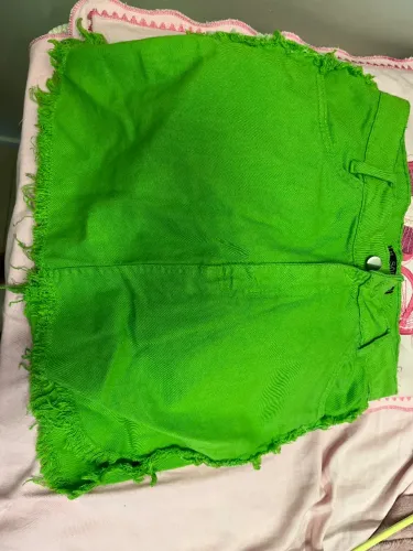 Saia jeans verde 