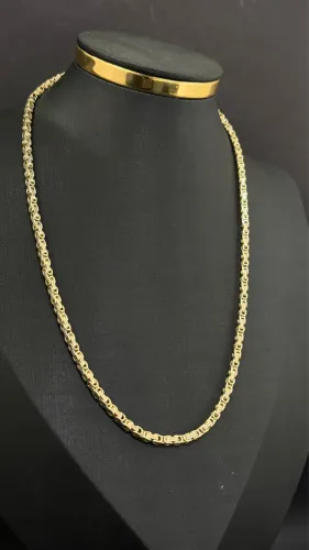 Corrente Bizantina em Ouro 18k 750