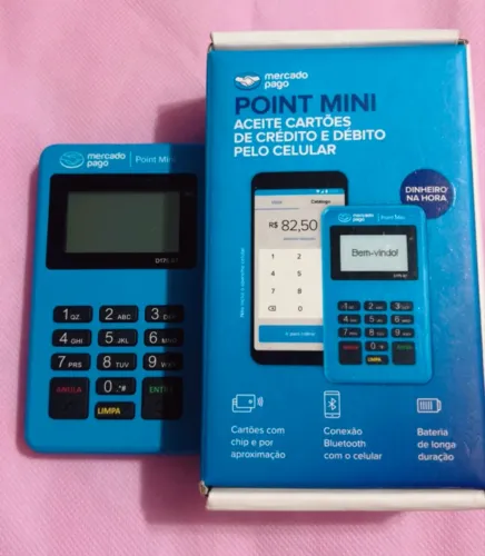 Maquininha de cartão point mini mercado pago