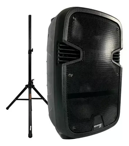 Caixa de Som Ativa CA120 Bluetooth 100W c/Bateria + Tripé