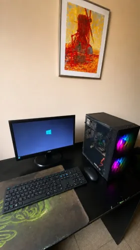 Pc gamer Completo, Processador core i5, 500gb, 8gb de ram, placa de video 4gb, monitor 18"