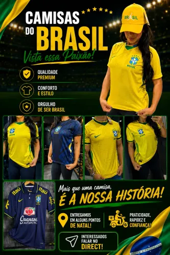  ? Camisetas da Seleção Brasileira 2026 - Entre no Clima da Copa! ?