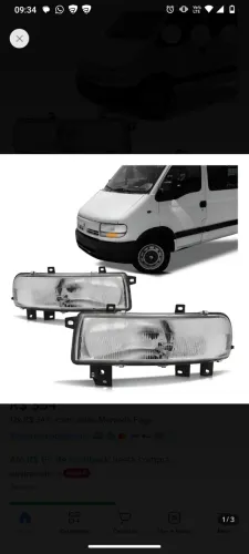 Farol Renault Master 