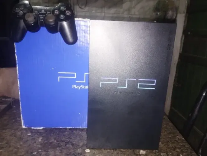PS2 playstation 2 fat Preto SCPH-30000 Otimo estado