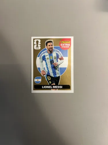 Figurinha Extra Messi Dourado Legend Copa do Mundo 2026