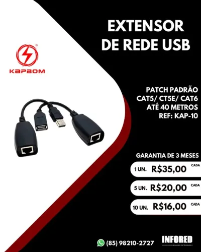 Extensor de rede USB