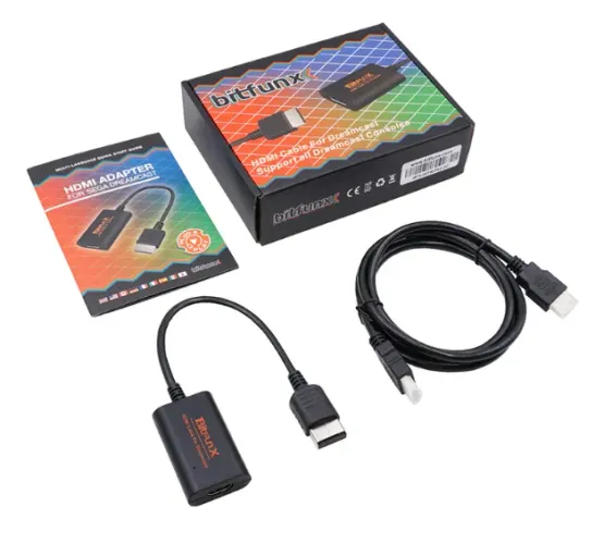 Adaptador HDMI Premium Para Sega Dreamcast Bitfunx