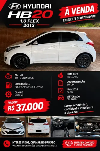 Hyundai HB20 Comf./c.plus/c.style 1.0 Flex 12V 2013