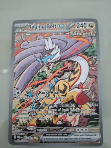 Carta pokémon raging bolt ex