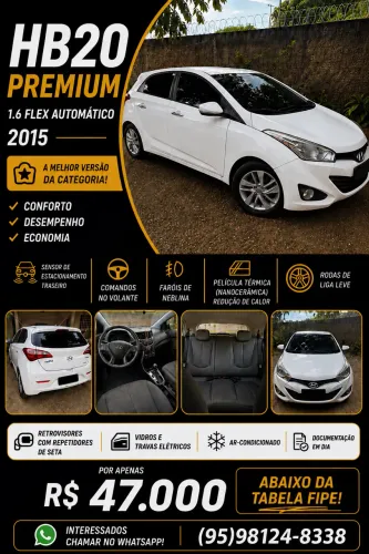 Hyundai HB20 Premium 1.6 Flex 16V Aut. 2015