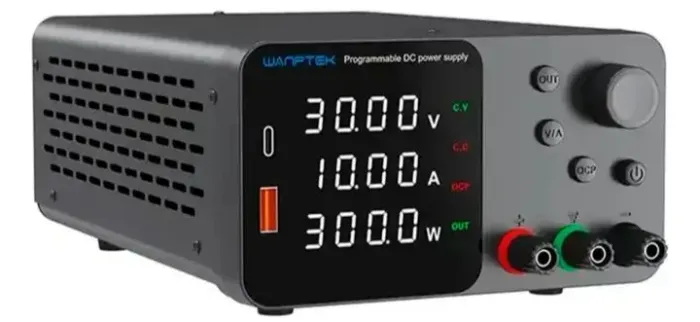 FONTE DE BANCADA WANPTEK TOP 3010 10A, 30V, 300W
