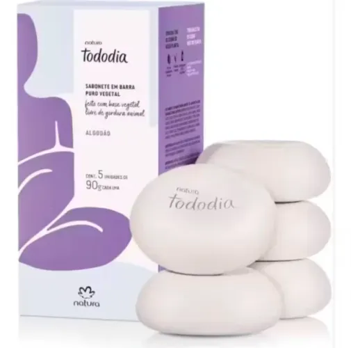 SABONETES NATURA TODODIA - CAIXA FECHADA COM 5 UNIDADES