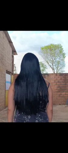 Vendo 2 telas manuais de mega hair HUMANO 60cm preto<br>HUMANO preto