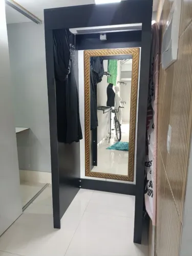 Provador de MDF preto 