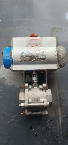 Valvula esfera inox com atuador pneumático 