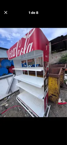 Prateleira coca cola 1,90 altura x 1,20 largura