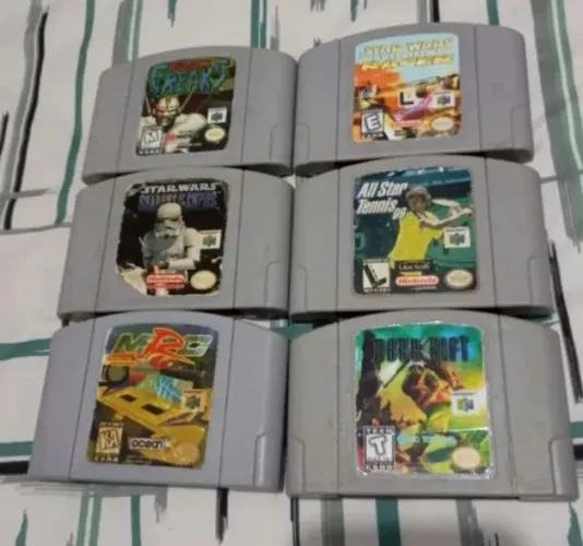 6 Cartuchos originais, para Nintendo 64