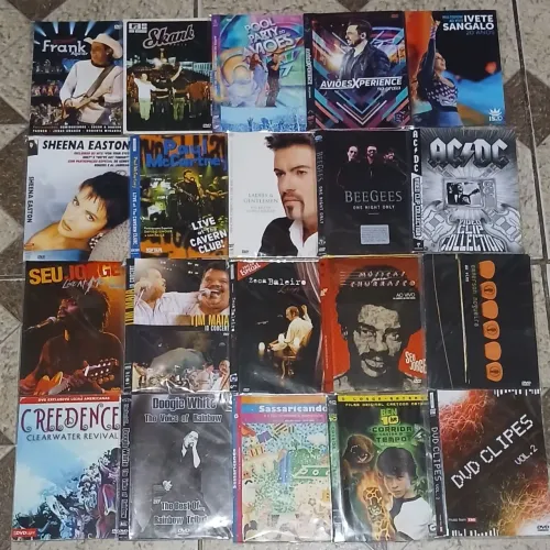 Combo com 20 dvds shows diversos