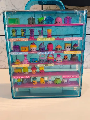 Maleta Shopkins USADA + DE 35 PEÇAS ( LOTE ) RARO