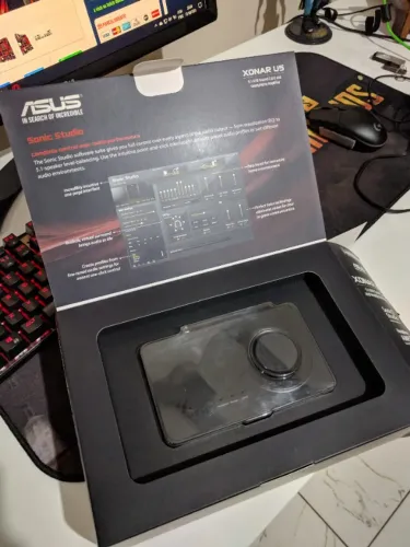 Placa de som USB compacta com 5.1 canais, amplificador de fones de ouvido com som HD de 19