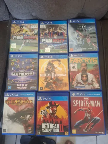 Jogos PS4 Mídia Física - Vendo Lote Completo ou Separado (Preços na Descrição)