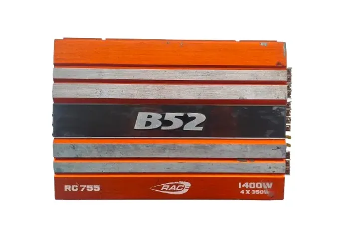 Módulo amplificador automotivo B52 RC755 1400W 4 X 350W