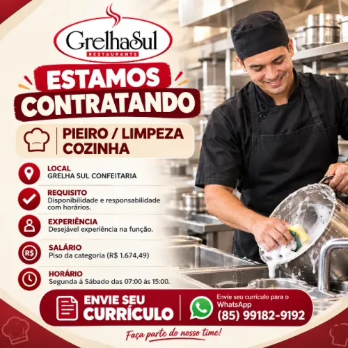 PIEIRO / AUX DE COZINHA (LIMPEZA)
